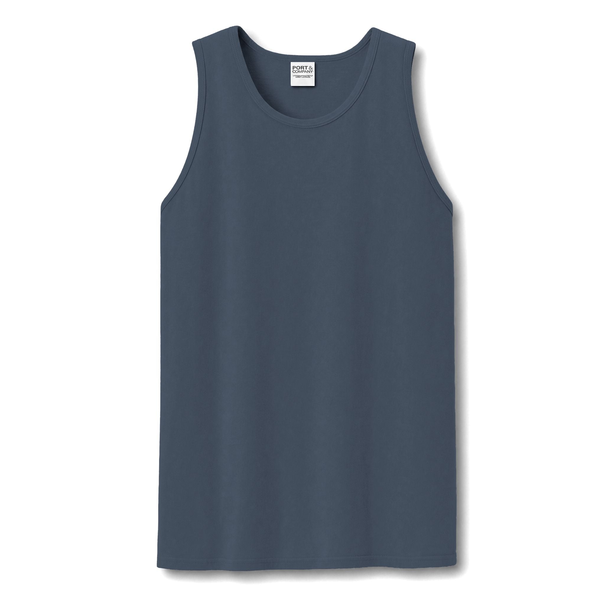 Garment-Dyed Tank Top — Washed Vintage Cotton Sleeveless Tee