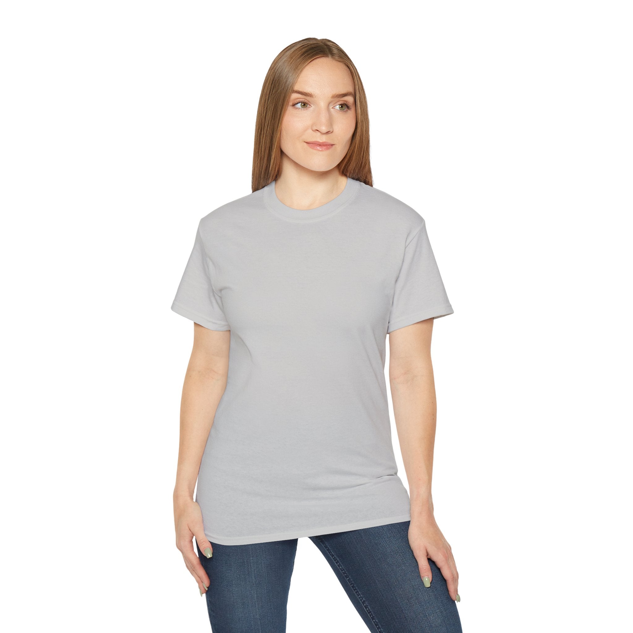 Classic White Cotton Tee - Plain Crewneck Shirt