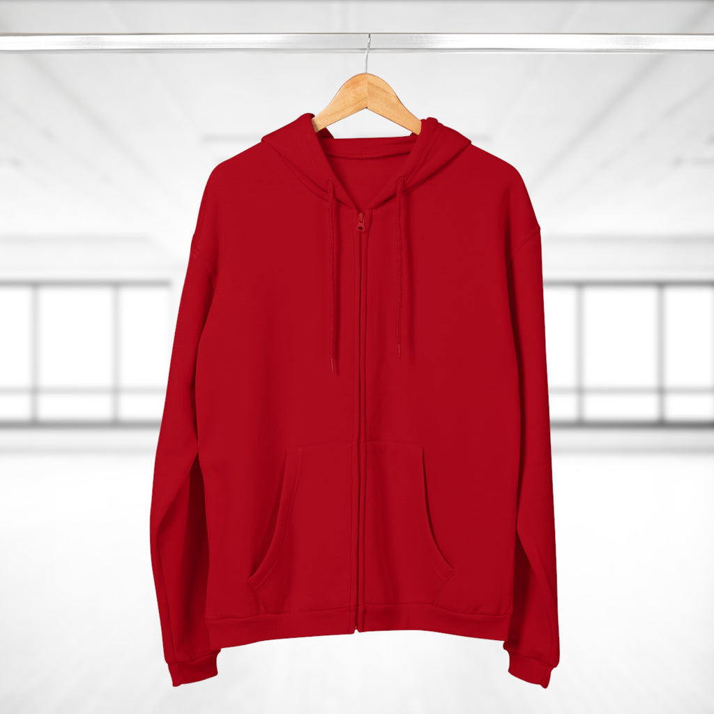 Zip Hoodie — Classic Navy Full‑Zip Hooded Sweatshirt