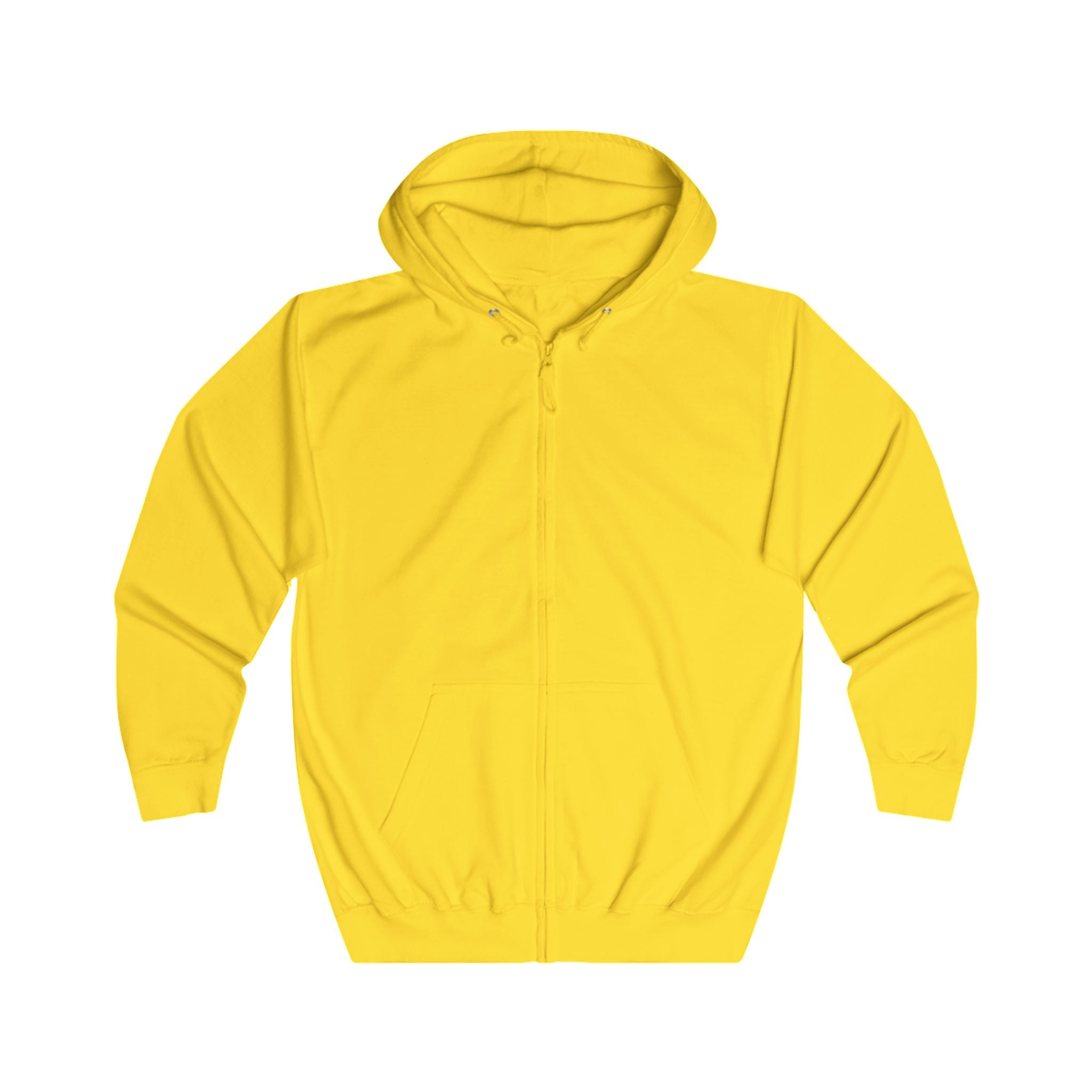 Full Zip Hoodie — Classic White Zip-Up Hoodie
