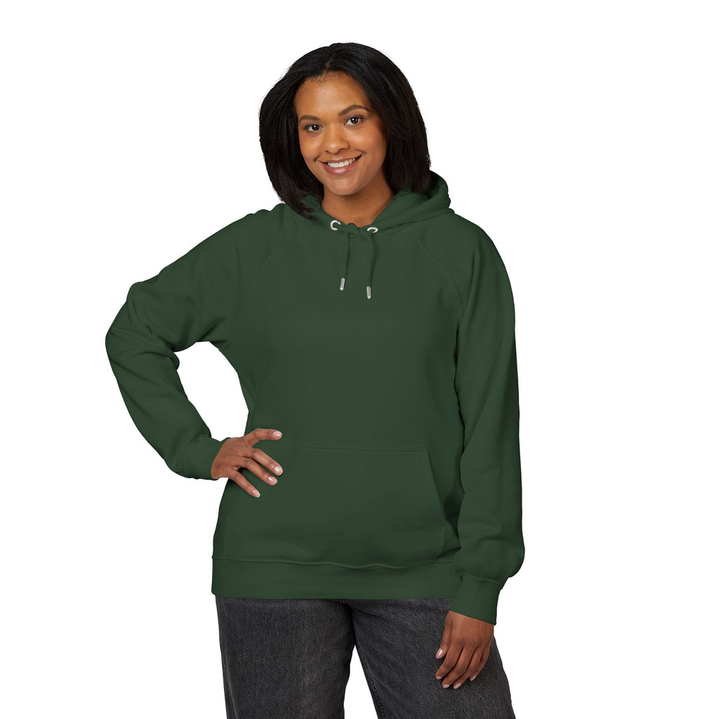 Eco Raglan Hoodie — Embroidered Sustainable Pullover