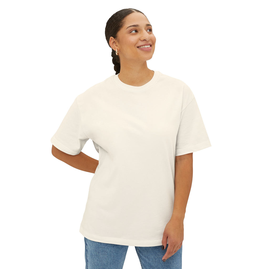 Oversized Boxy Tee — Minimal White Crewneck T-Shirt