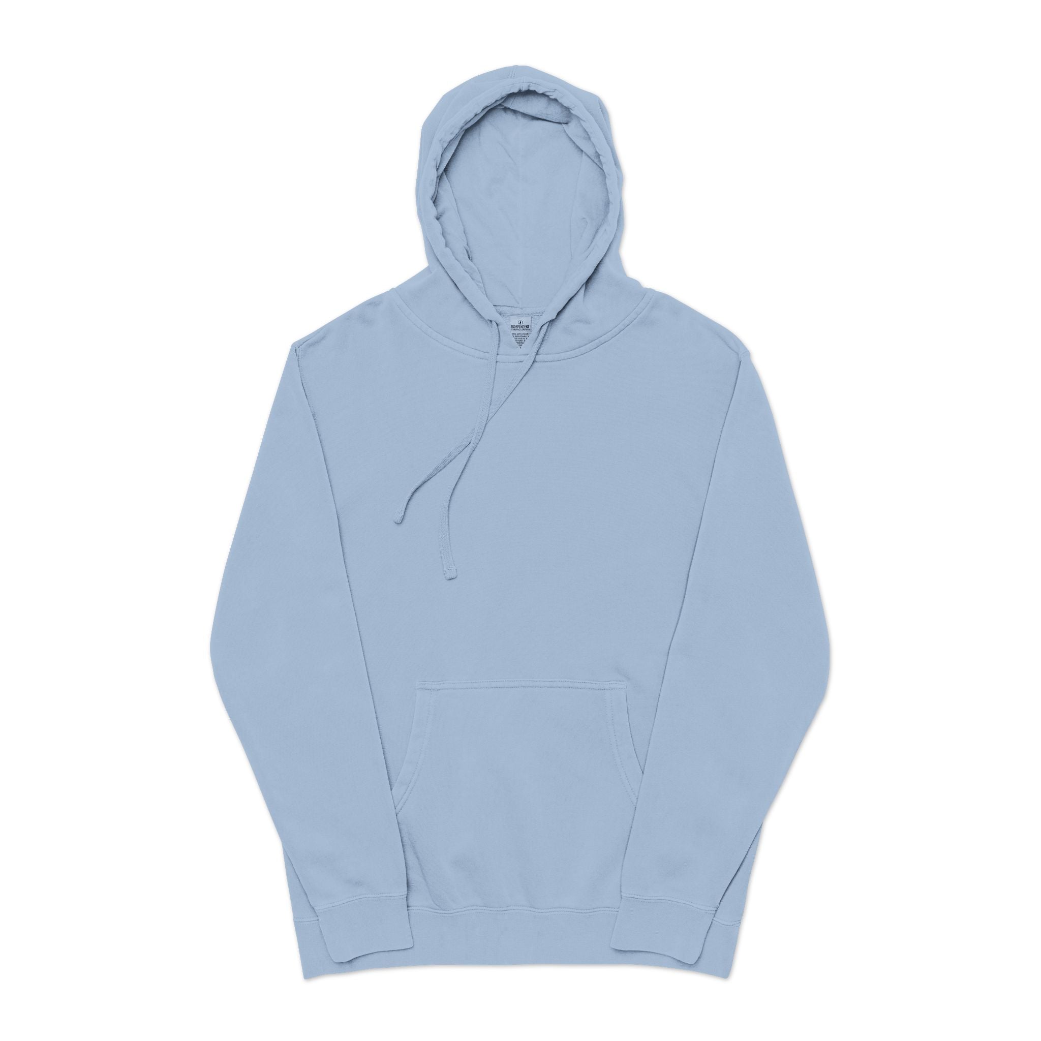 Pigment-Dyed Hoodie — Washed Blush Pullover Hooded Sweatshirt