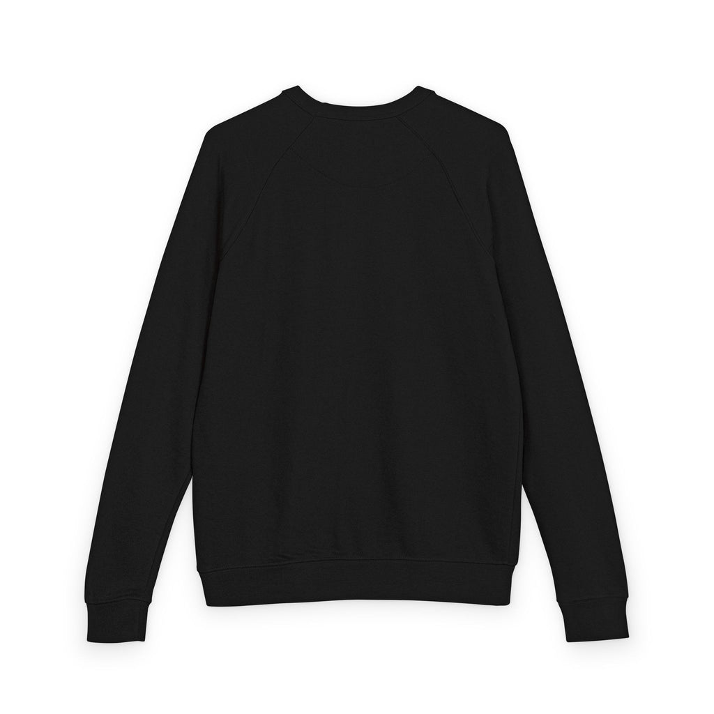 Heather Charcoal Raglan Crewneck Sweatshirt — Lightweight French Terry Pullover