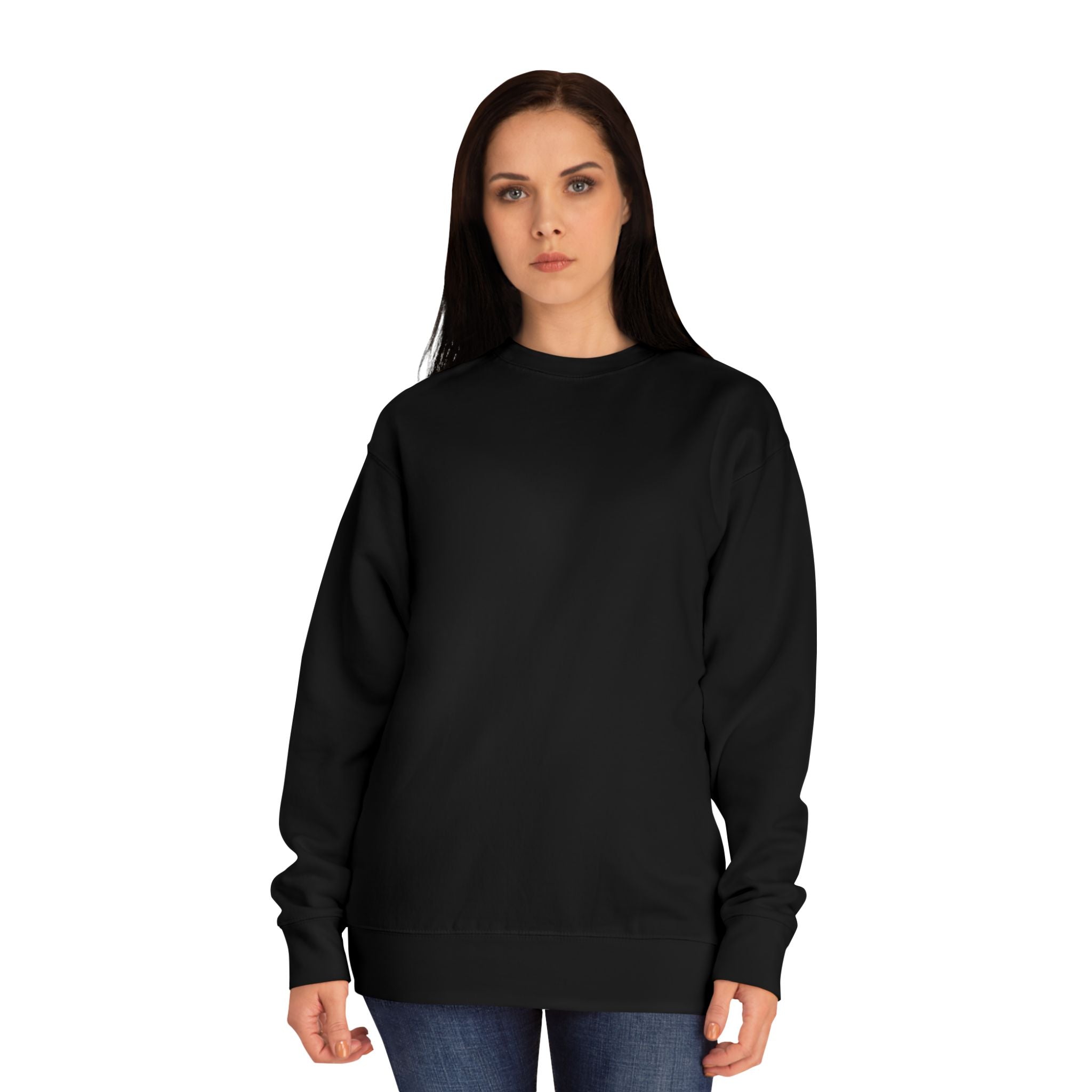 Crewneck Sweatshirt – Classic Coral Crew Sweatshirt, Cozy Everyday Pullover