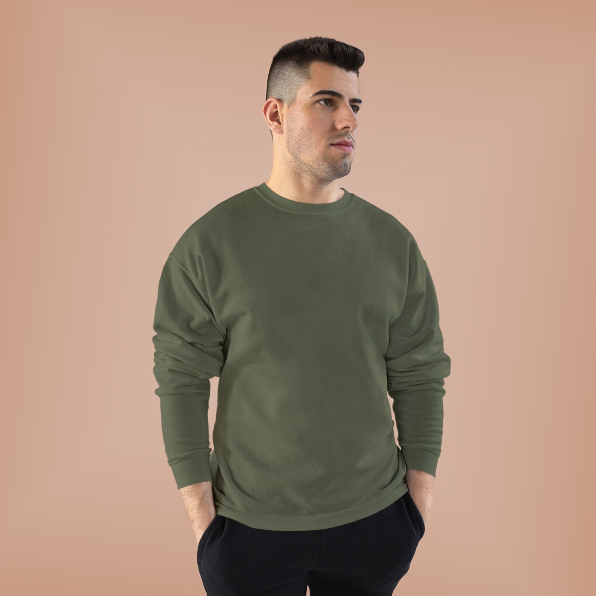 Classic White Crewneck Sweatshirt