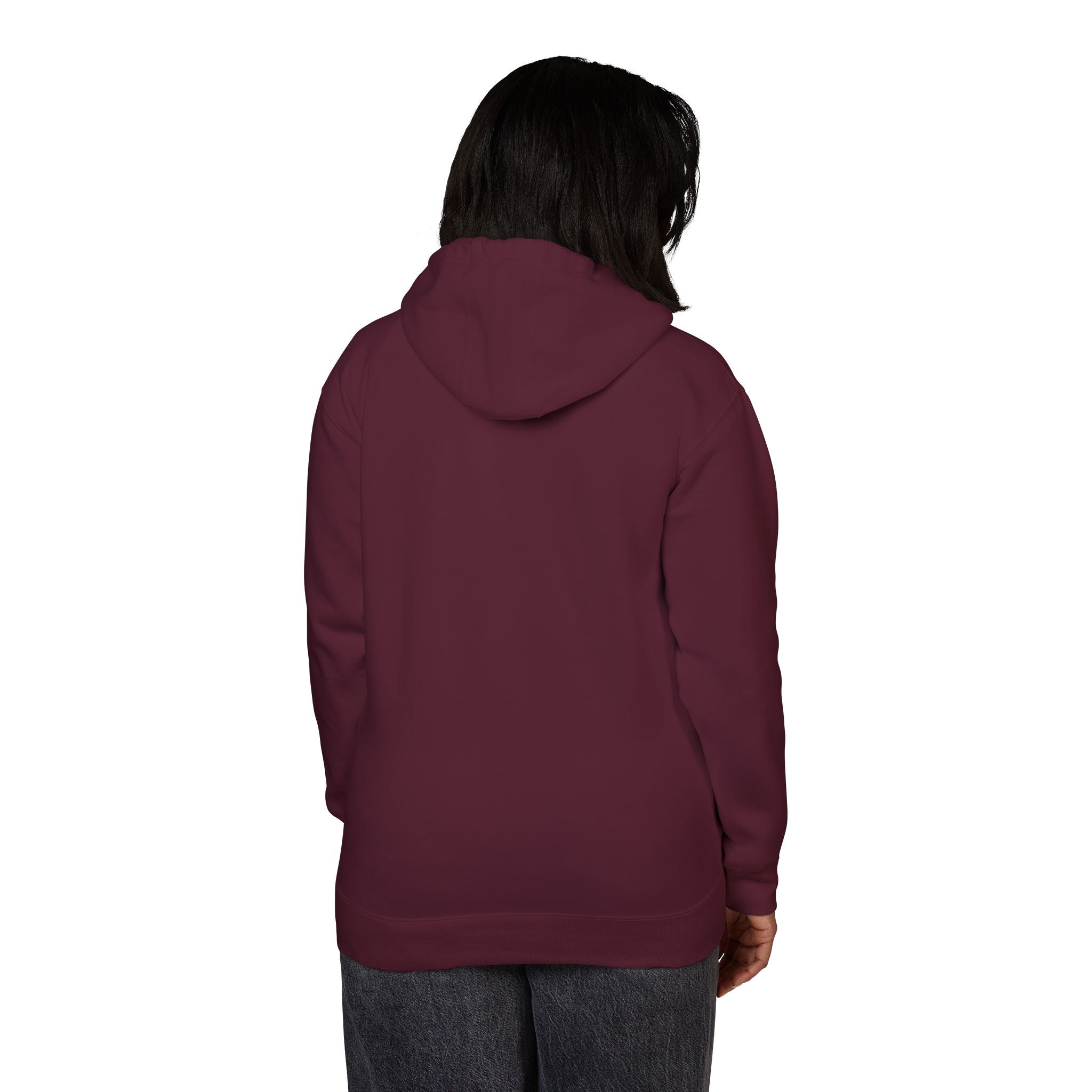 White Fleece Hoodie – Minimal Classic Pullover Hooded Sweatshirt
