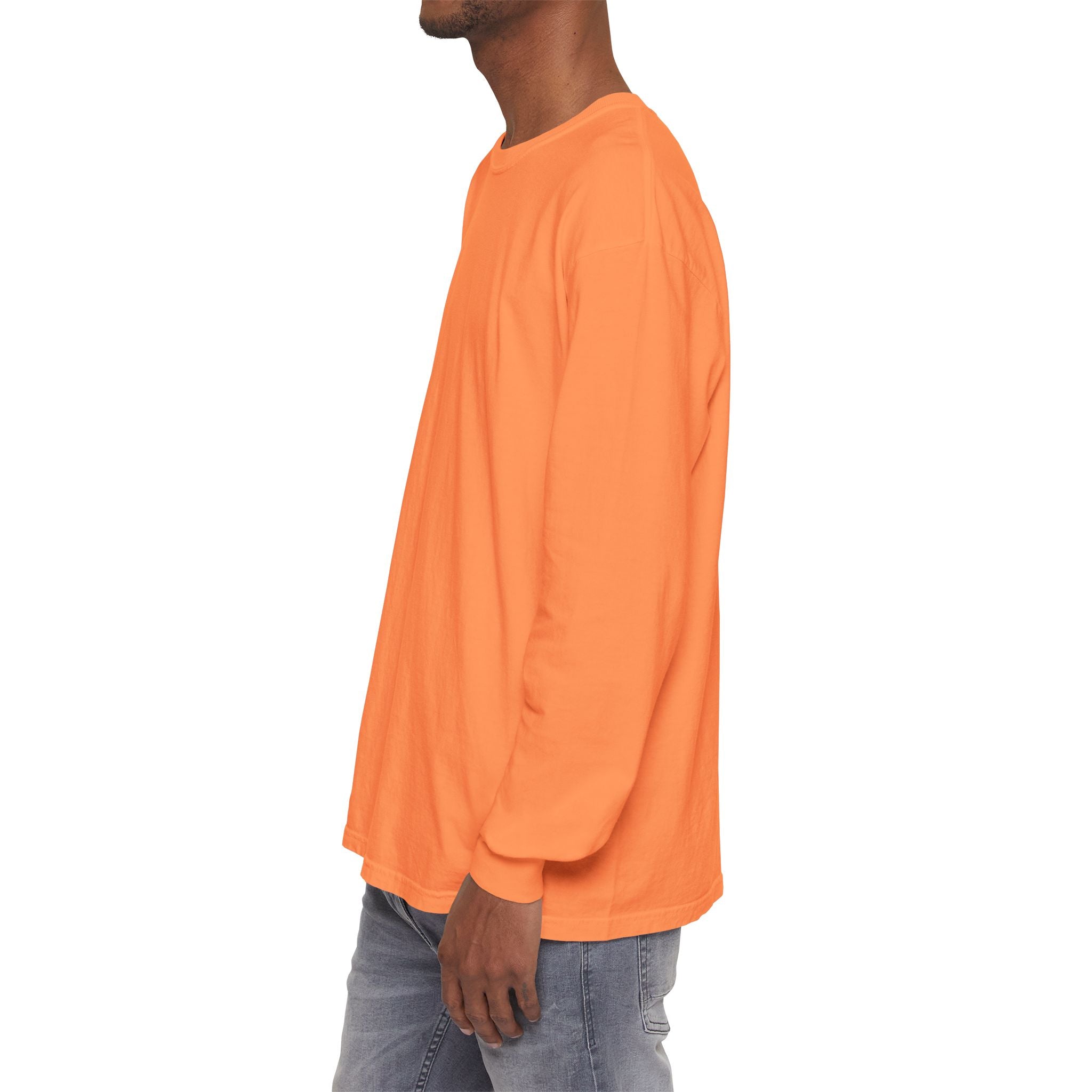 Long Sleeve T-Shirt — Classic White Garment-Dyed Tee