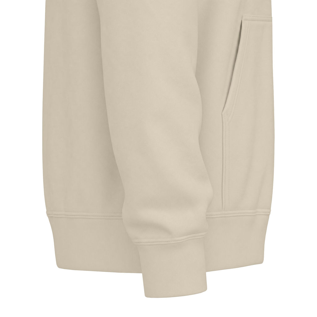 Classic White Fleece Hoodie – Soft Midweight Pullover