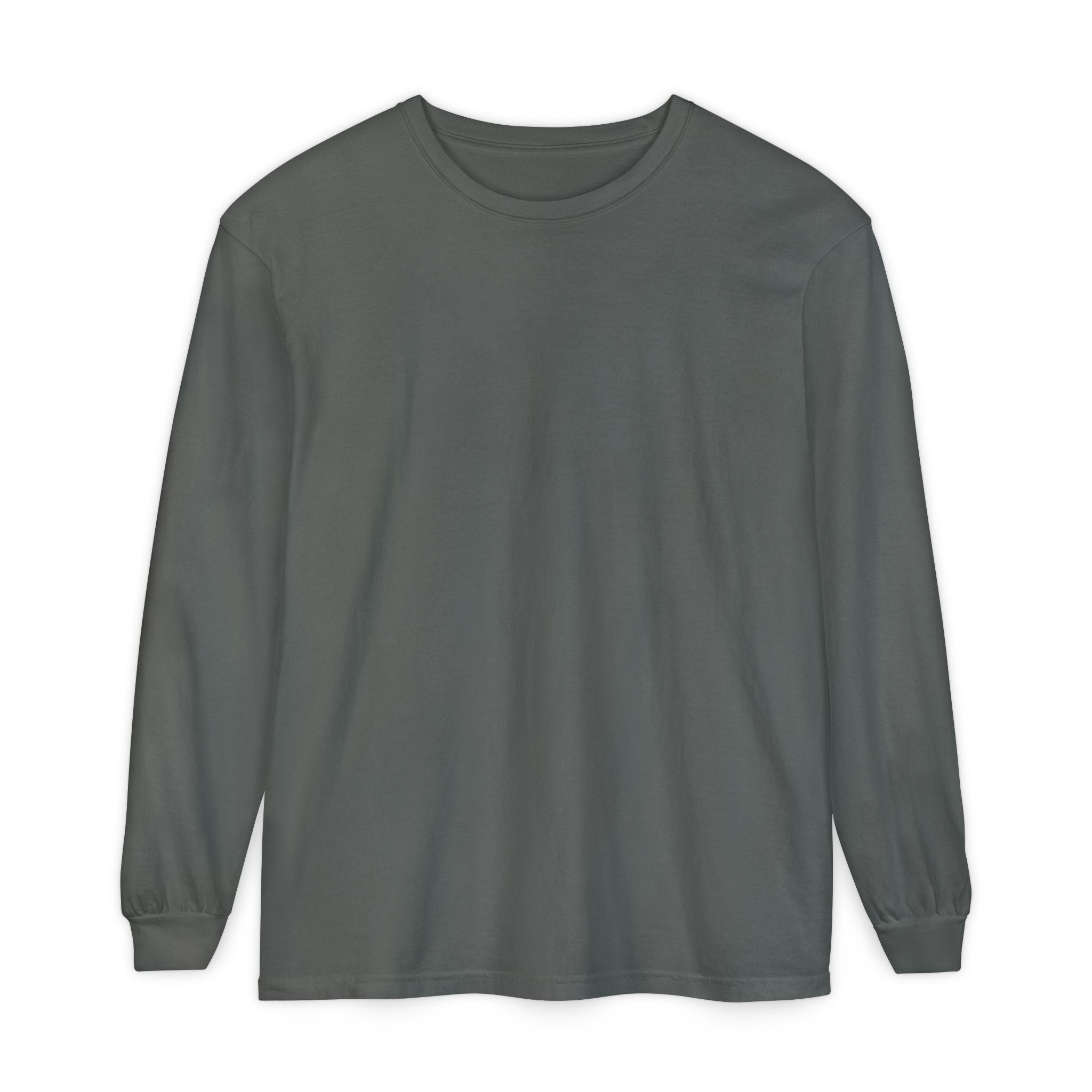 Long Sleeve T-Shirt — Classic White Garment-Dyed Tee