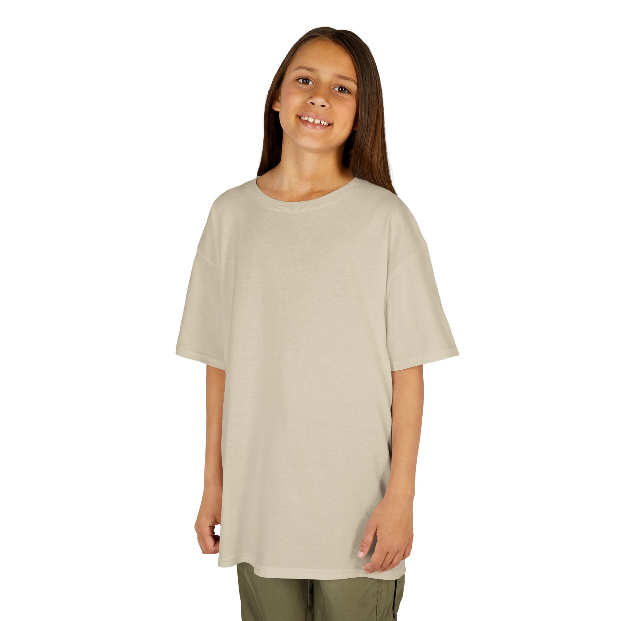 Kids T-Shirt — Plain White Heavy Cotton Tee for Boys & Girls