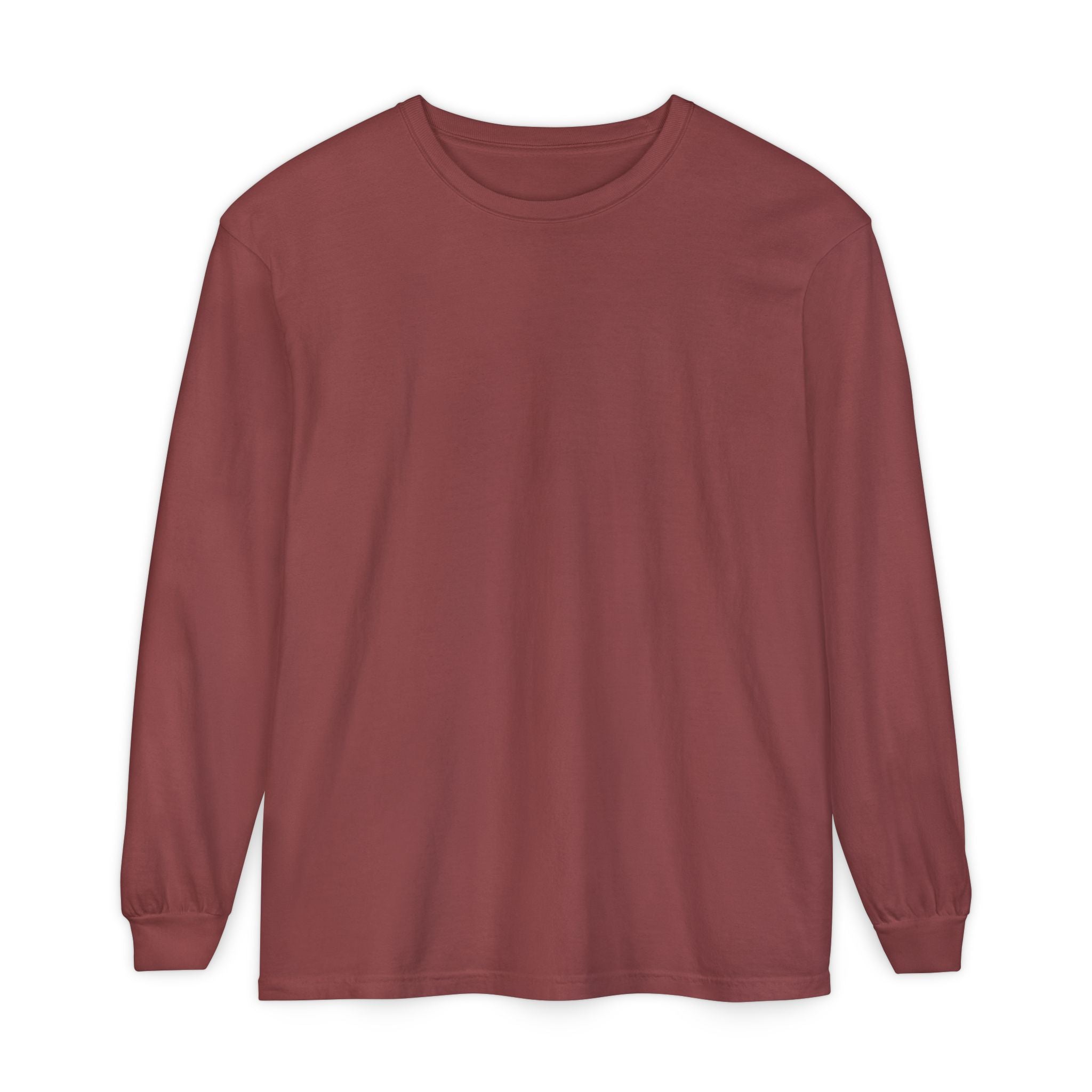Long Sleeve T-Shirt — Classic White Garment-Dyed Tee