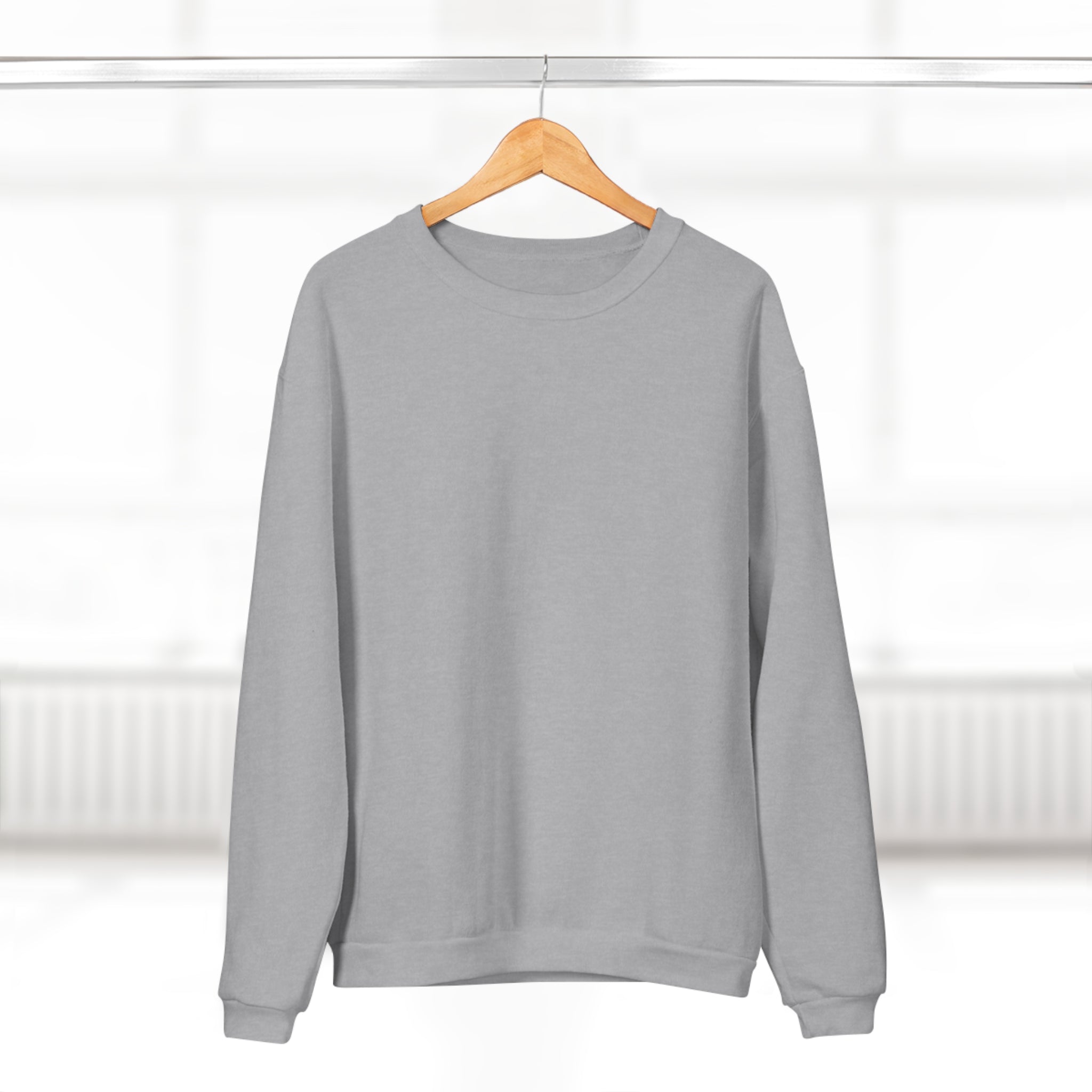 Classic White Crewneck Sweatshirt — Minimal Everyday Pullover