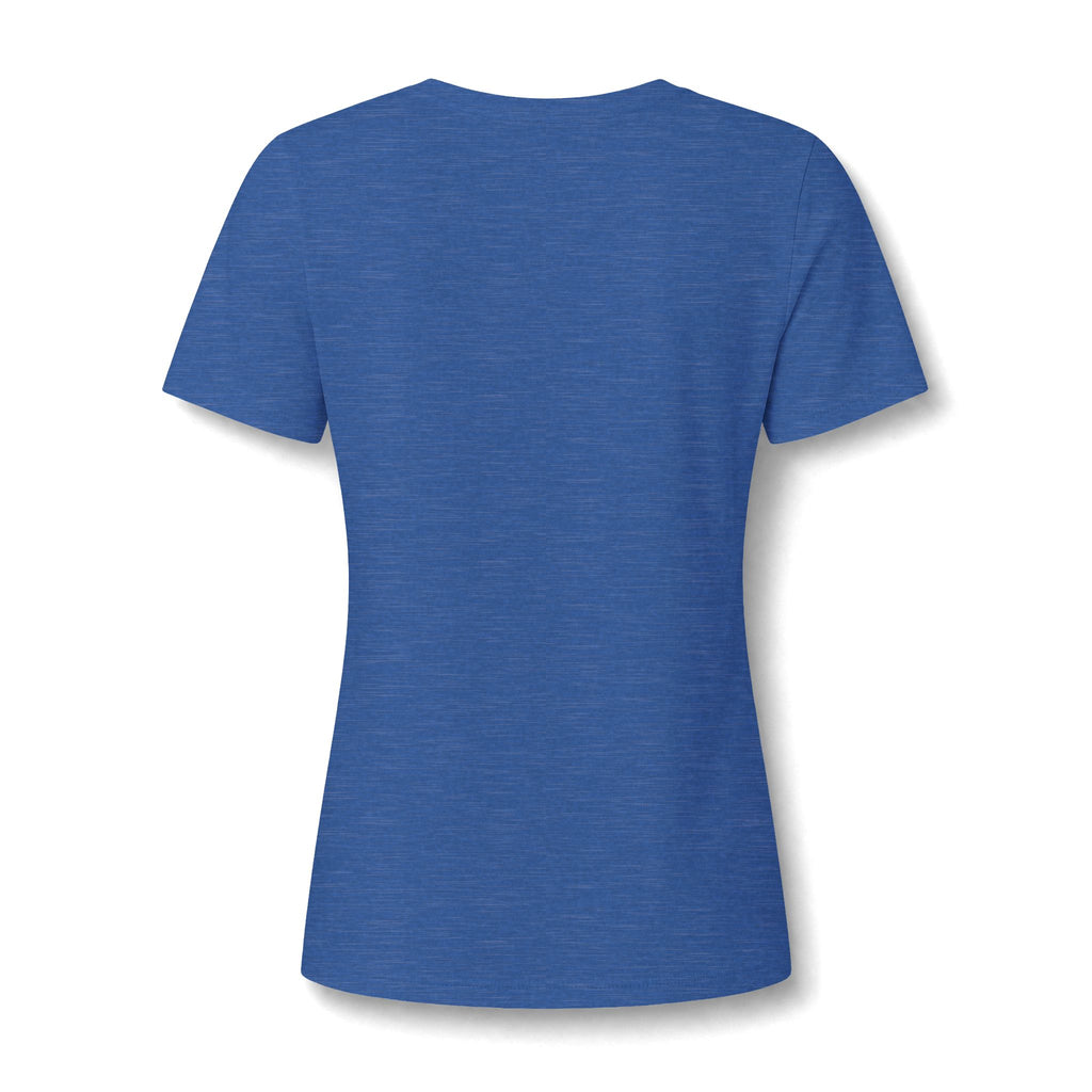 Women's Relaxed Heather CVC V-Neck Tee