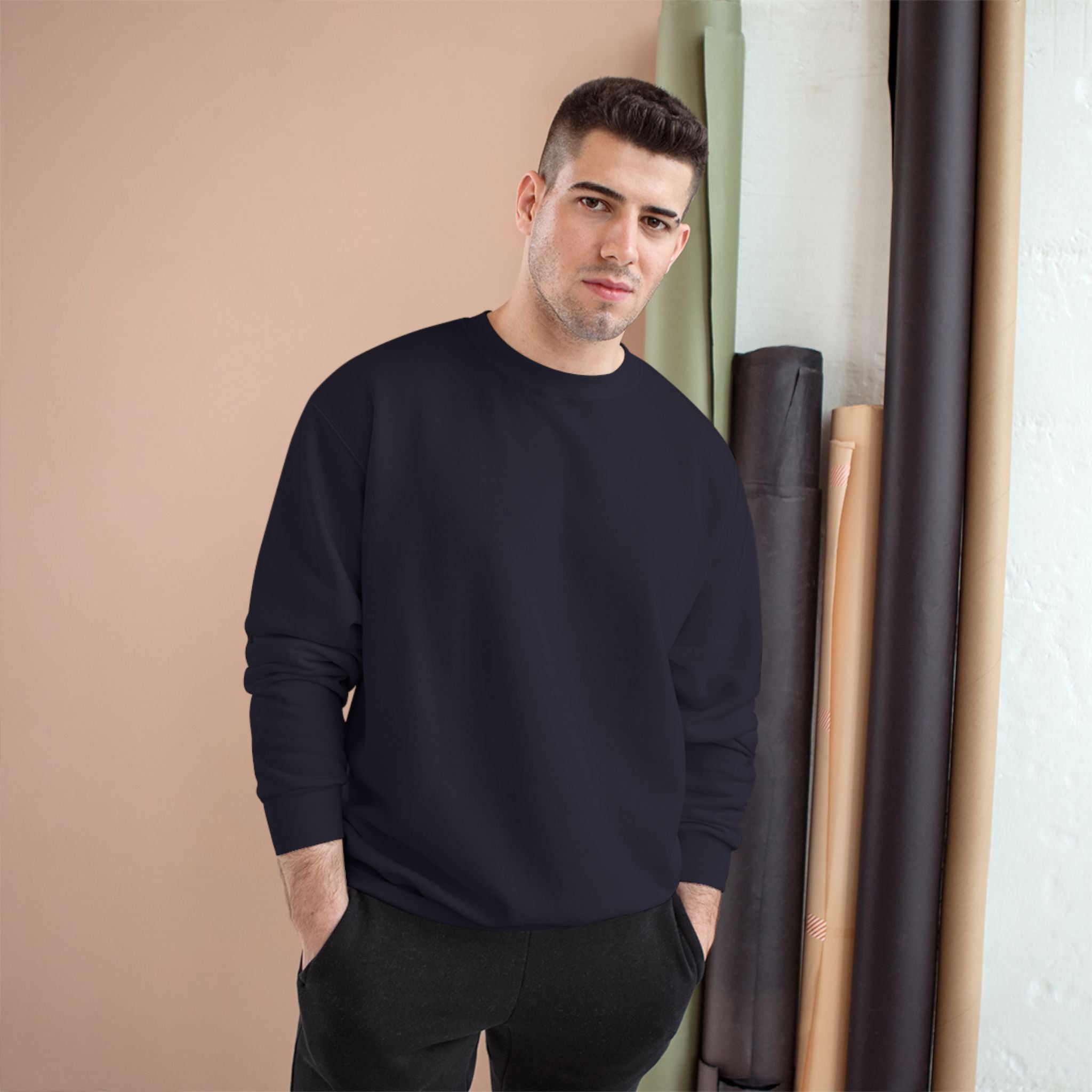 Champion Sweatshirt - Classic White Crewneck Sweatshirt