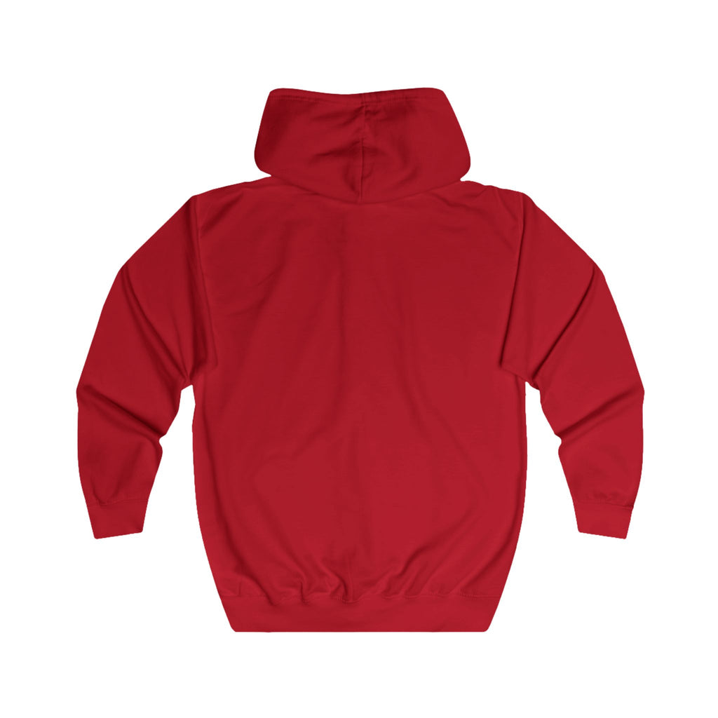 Full Zip Hoodie — Classic White Zip-Up Hoodie