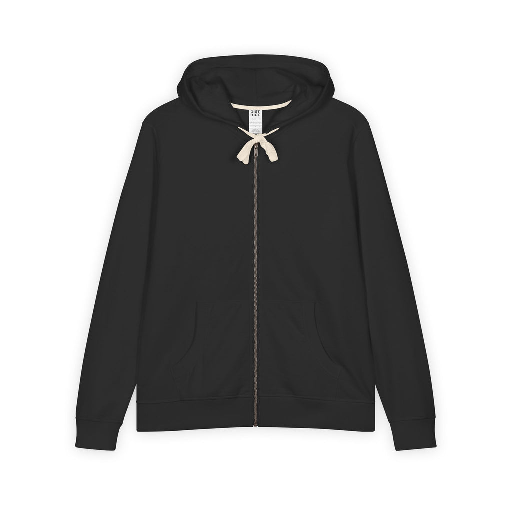 Men's Full-Zip Hoodie — Classic White Re-Fleece Zip-Up