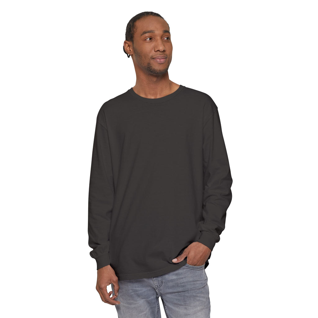 Long Sleeve T-Shirt — Classic White Garment-Dyed Tee