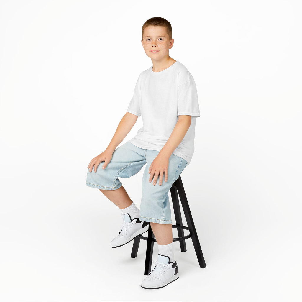 Kids T-Shirt — Plain White Heavy Cotton Tee for Boys & Girls