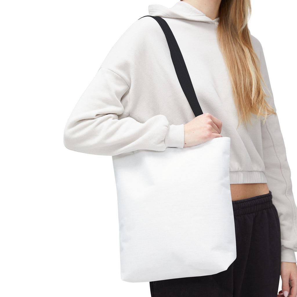 Custom All-Over Print Tote Bag — Blank White Canvas Shoulder Tote