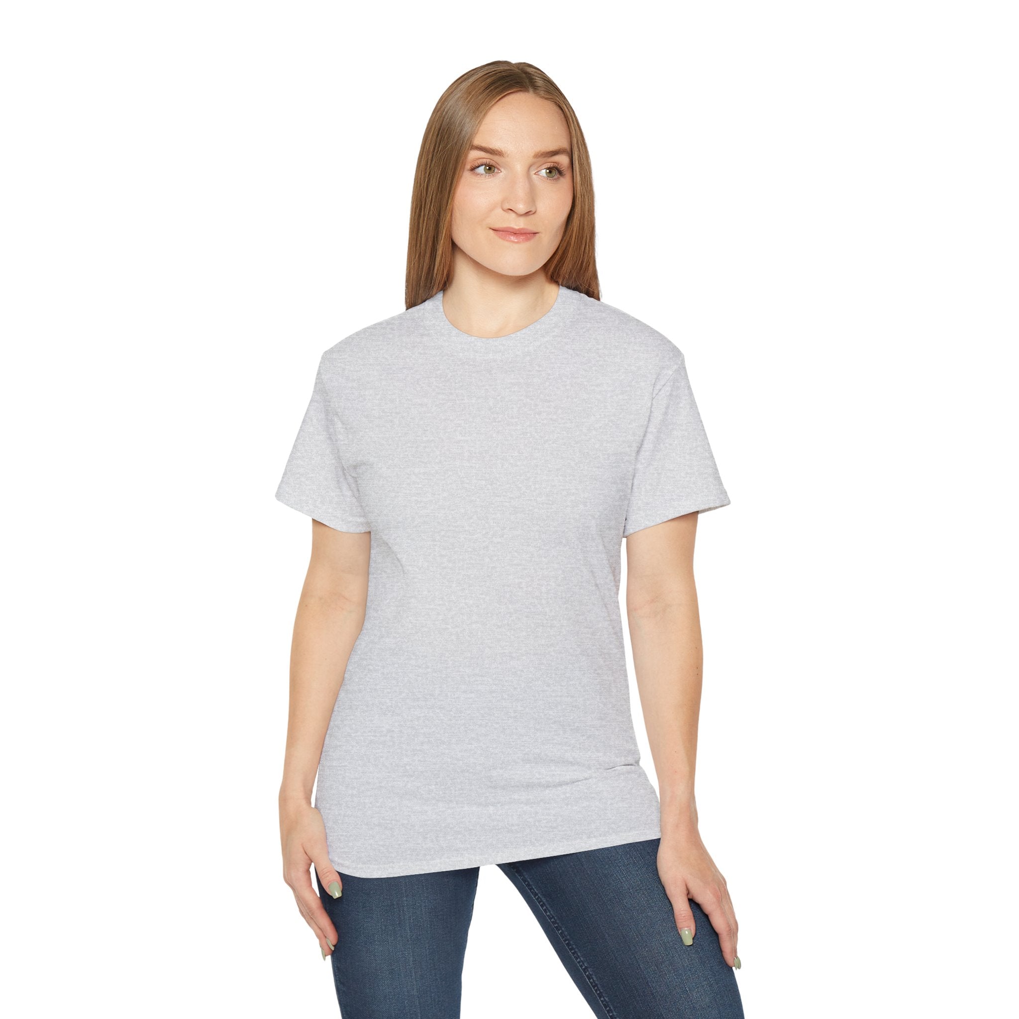 Classic White Cotton Tee - Plain Crewneck Shirt