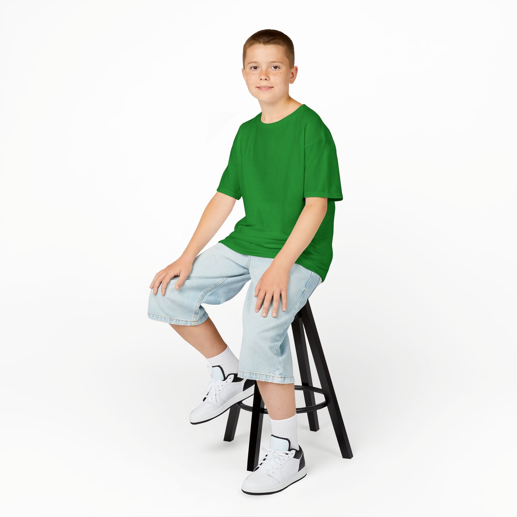Kids T-Shirt — Plain White Heavy Cotton Tee for Boys & Girls