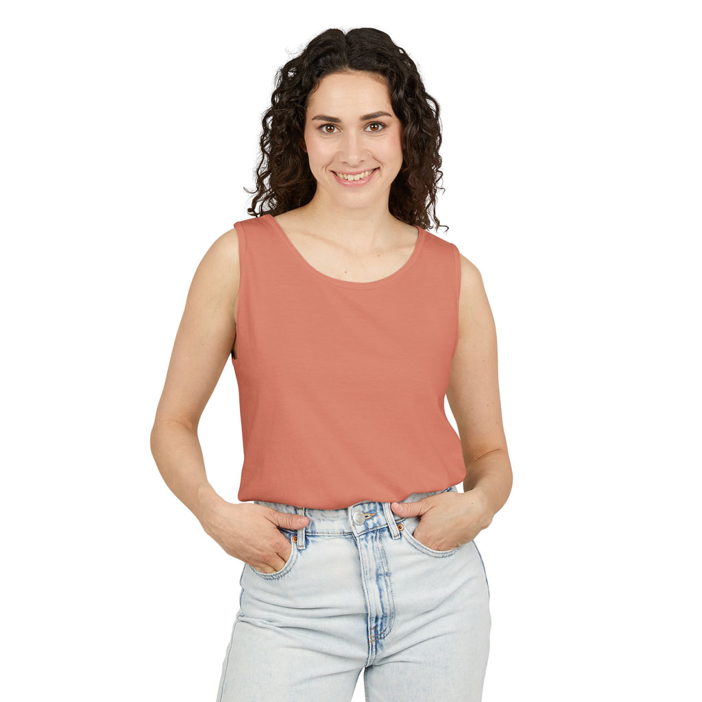Classic White Tank Top — Everyday Garment-Dyed Casual Tank