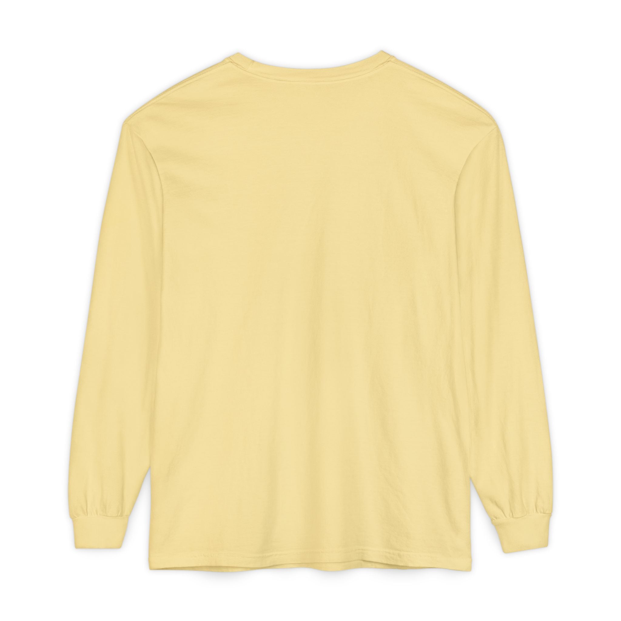 Long Sleeve T-Shirt — Classic White Garment-Dyed Tee