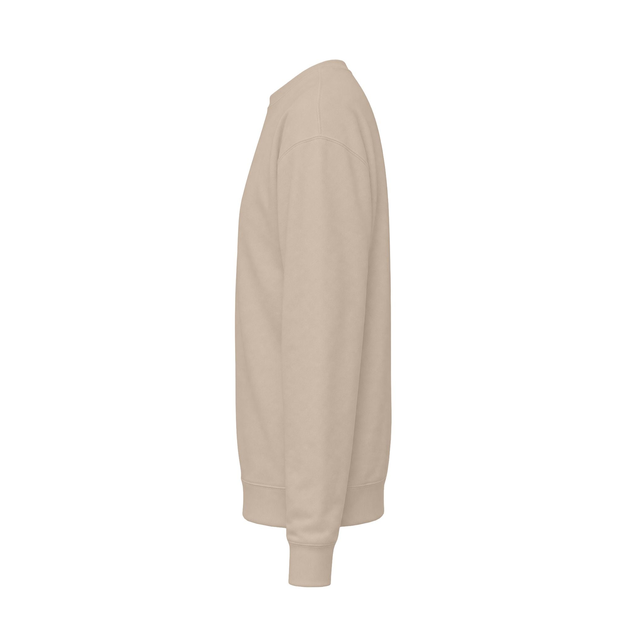 Classic White Crewneck Sweatshirt — Unisex Midweight Fleece