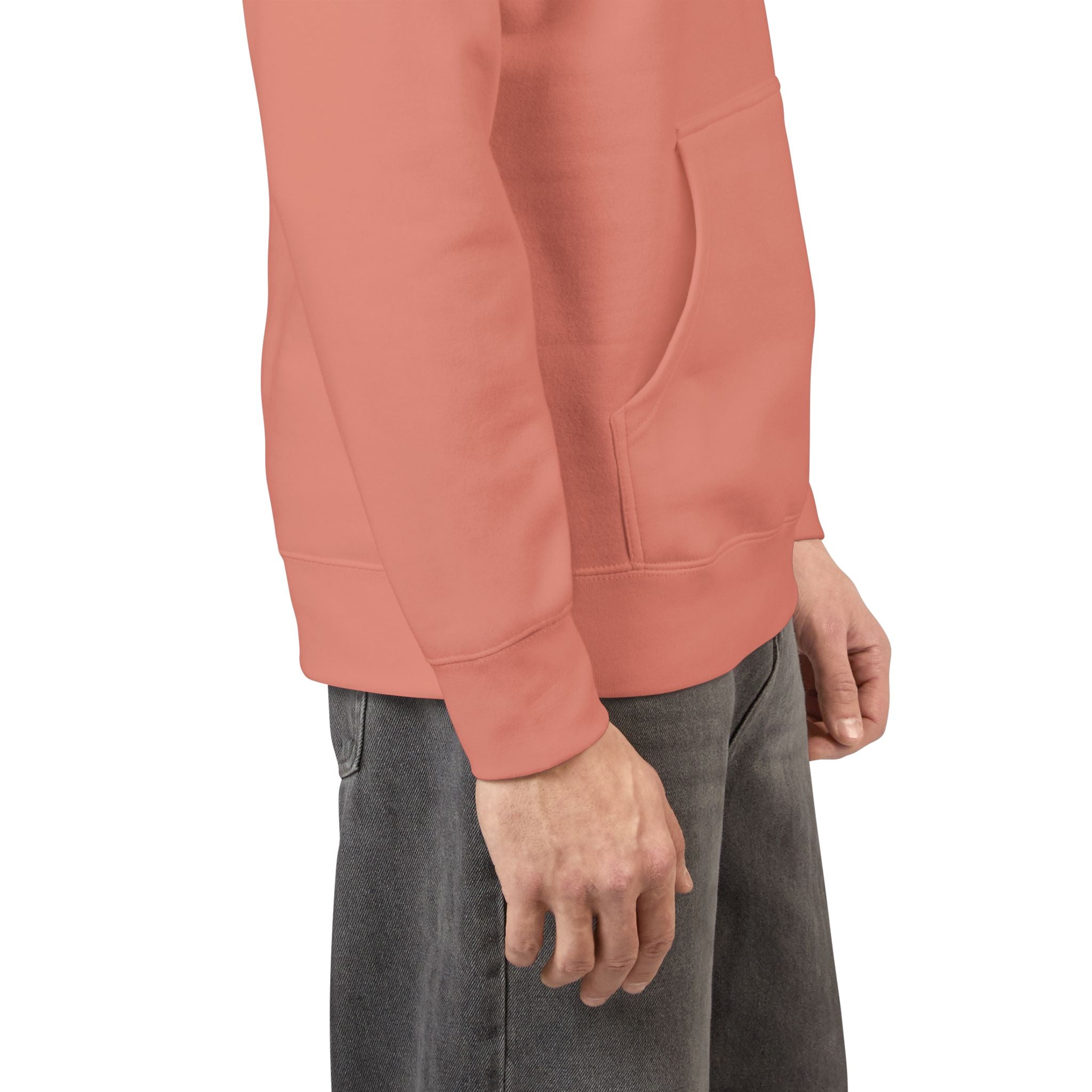 White Fleece Hoodie – Minimal Classic Pullover Hooded Sweatshirt