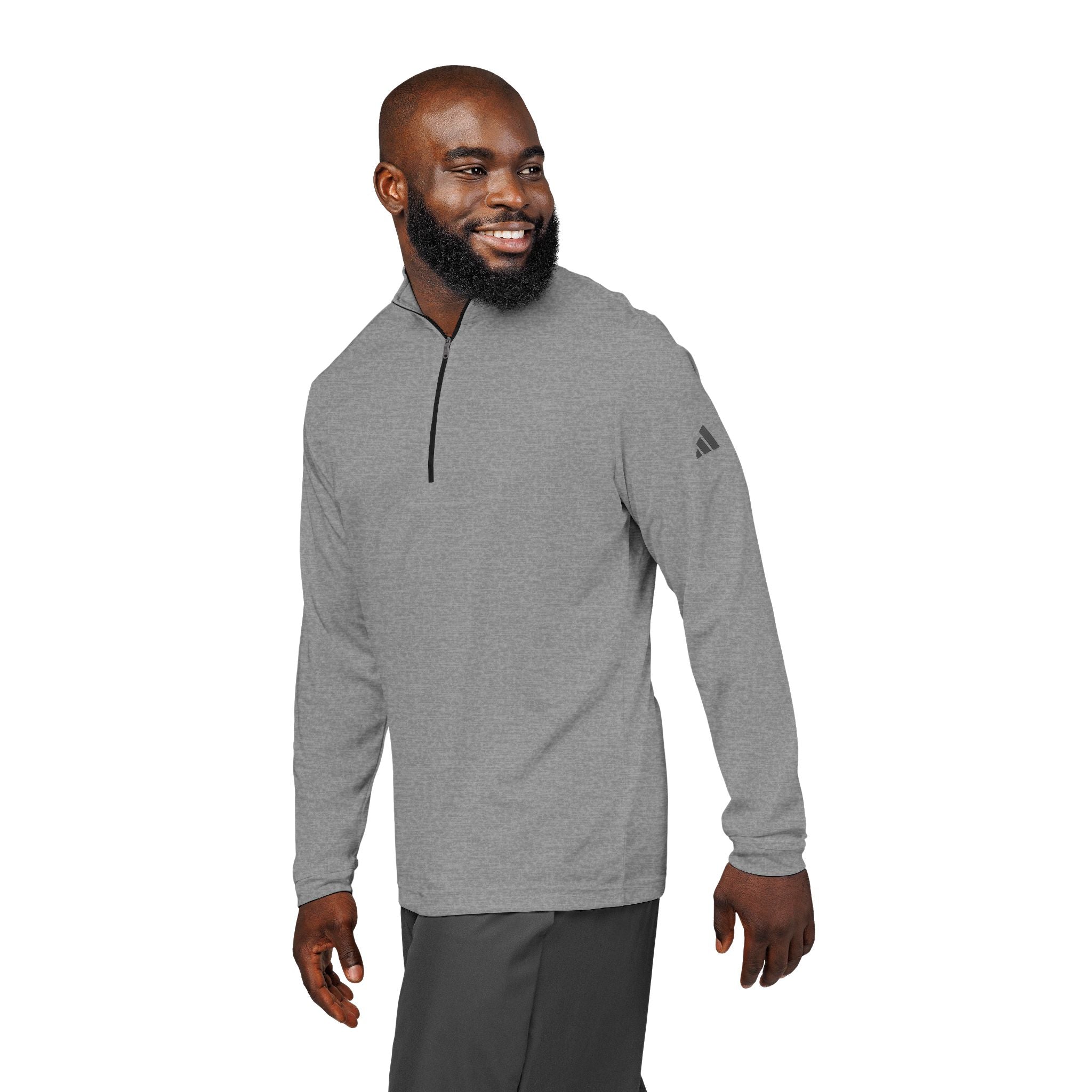 Adidas Quarter-Zip Pullover – Embroidered Performance Top