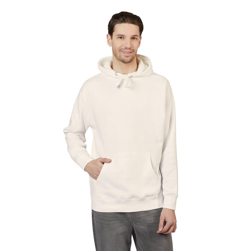 White Fleece Hoodie – Minimal Classic Pullover Hooded Sweatshirt