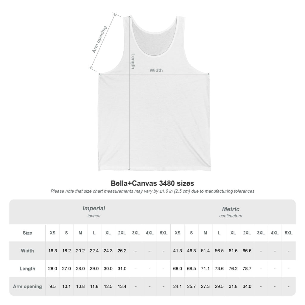Classic White Tank Top — Lightweight Unisex Jersey Tank