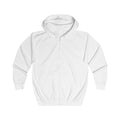 Full Zip Hoodie — Classic White Zip-Up Hoodie