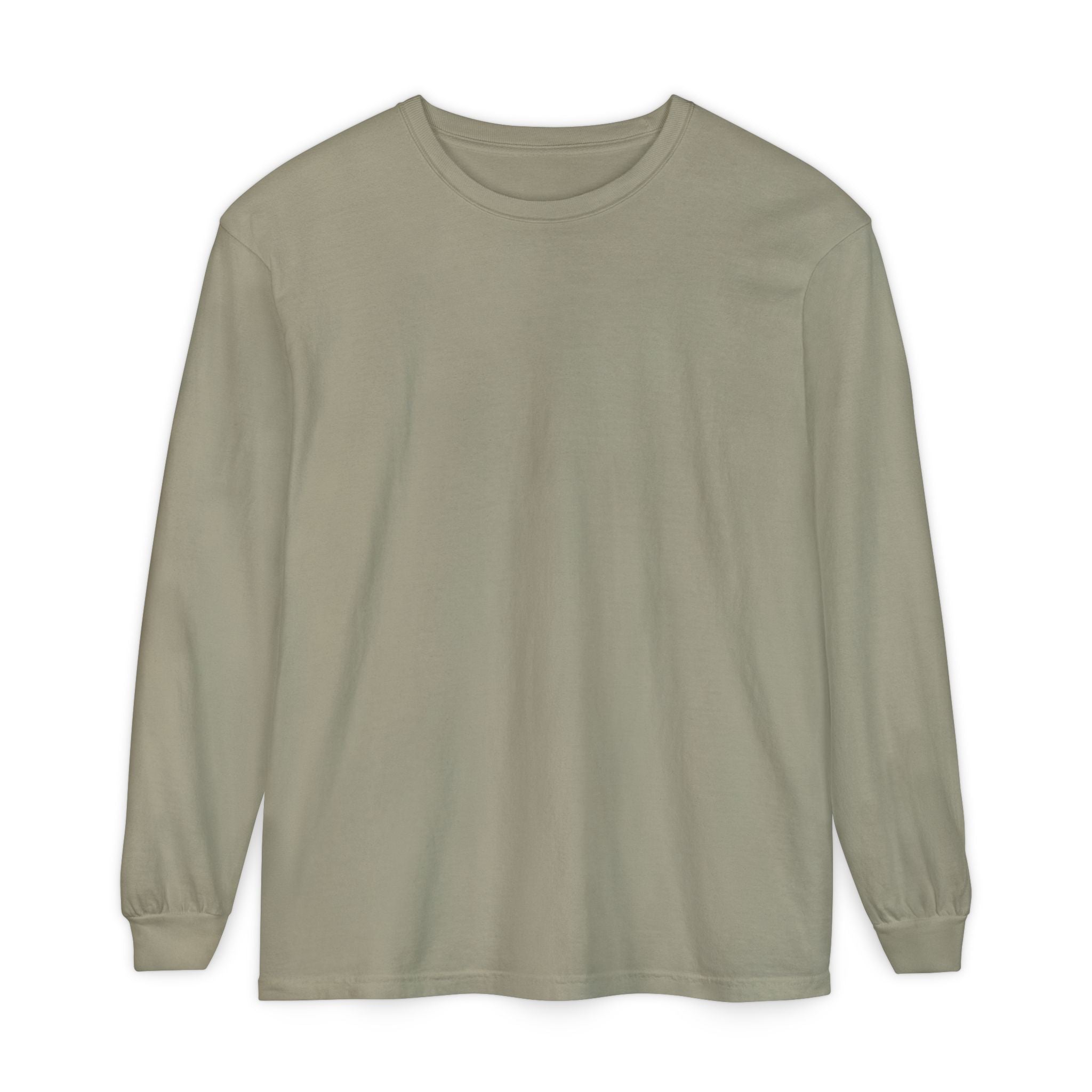 Long Sleeve T-Shirt — Classic White Garment-Dyed Tee