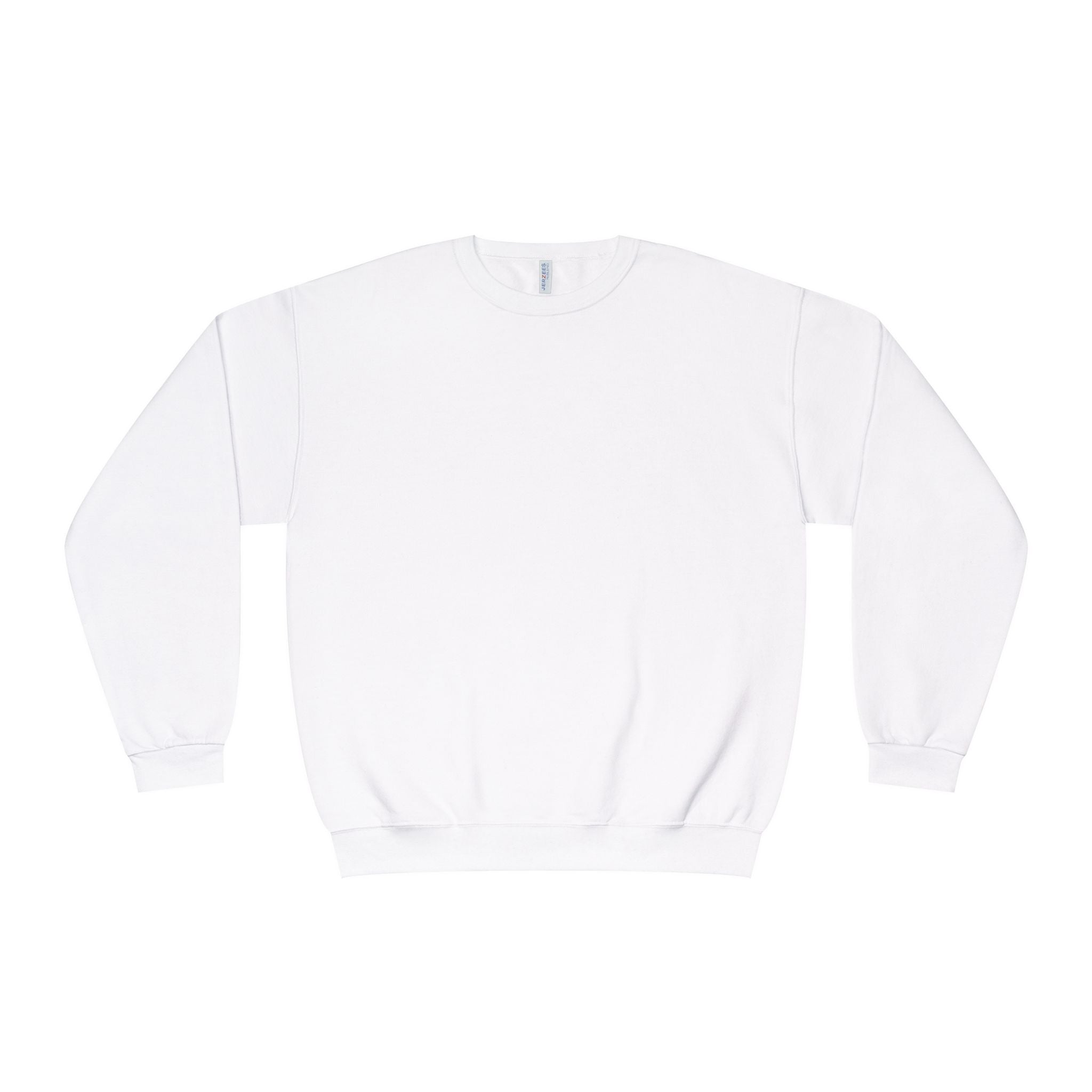 Classic White Crewneck Sweatshirt — Unisex Pullover
