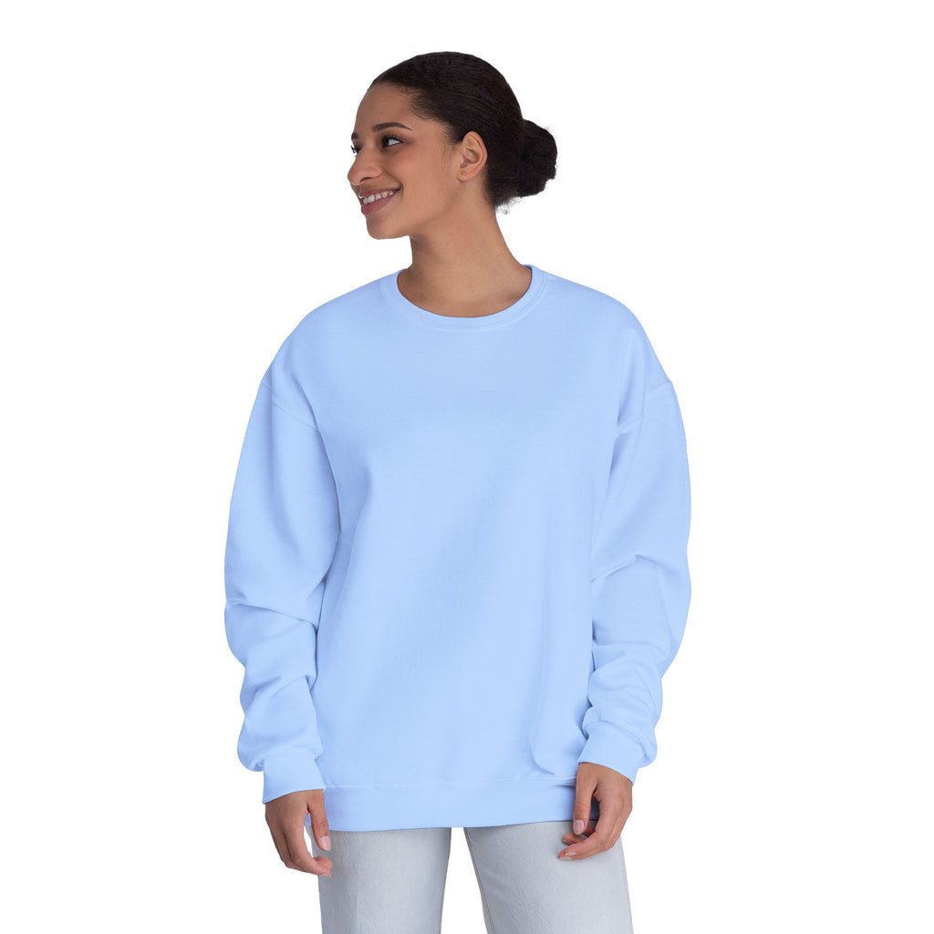 Classic White Crewneck Sweatshirt — Unisex Pullover