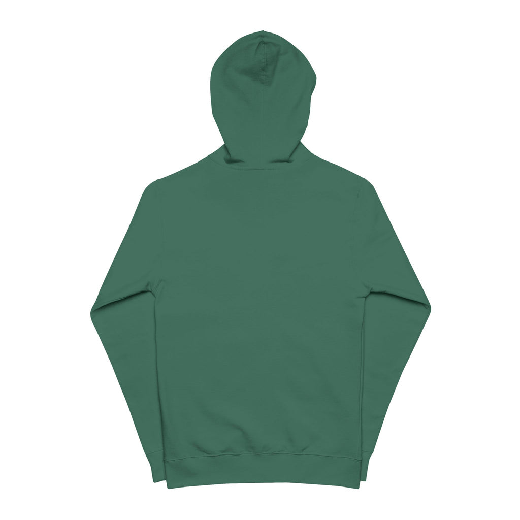 Forest Green Zip Hoodie – Classic Fleece Full‑Zip Hooded Jacket