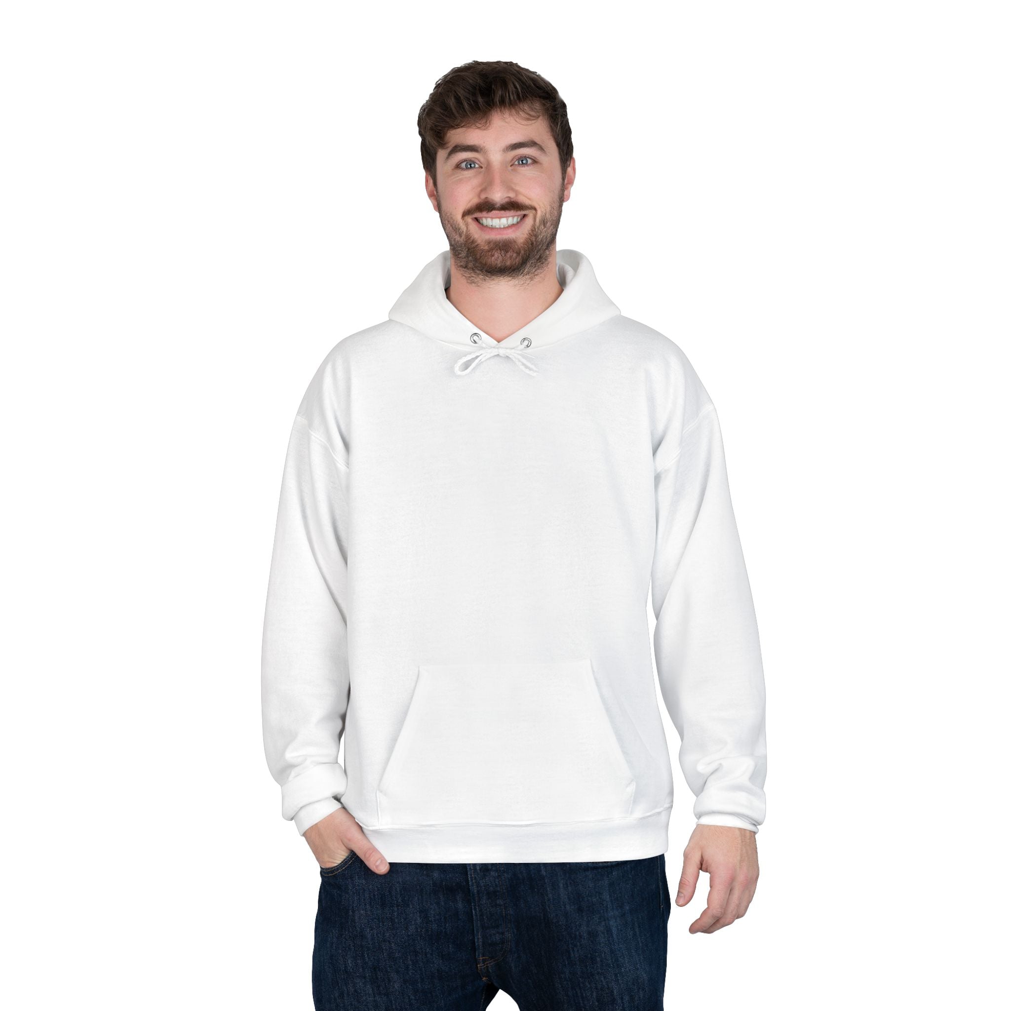 Eco-Friendly White Pullover Hoodie