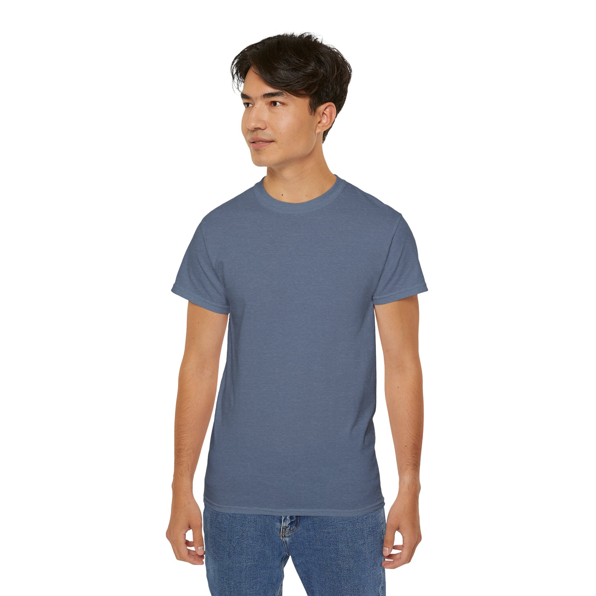Classic White Cotton Tee - Plain Crewneck Shirt