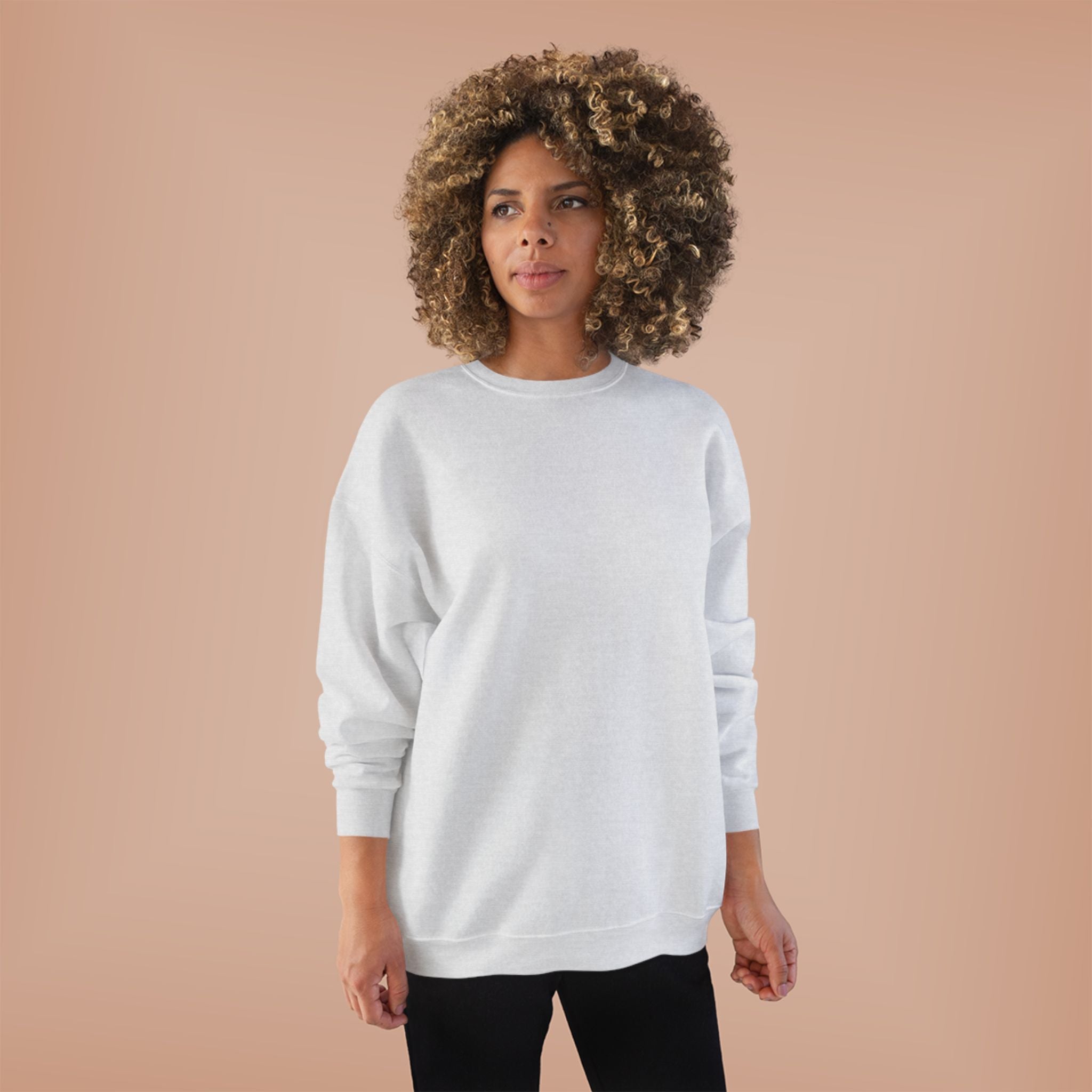 Classic White Crewneck Sweatshirt