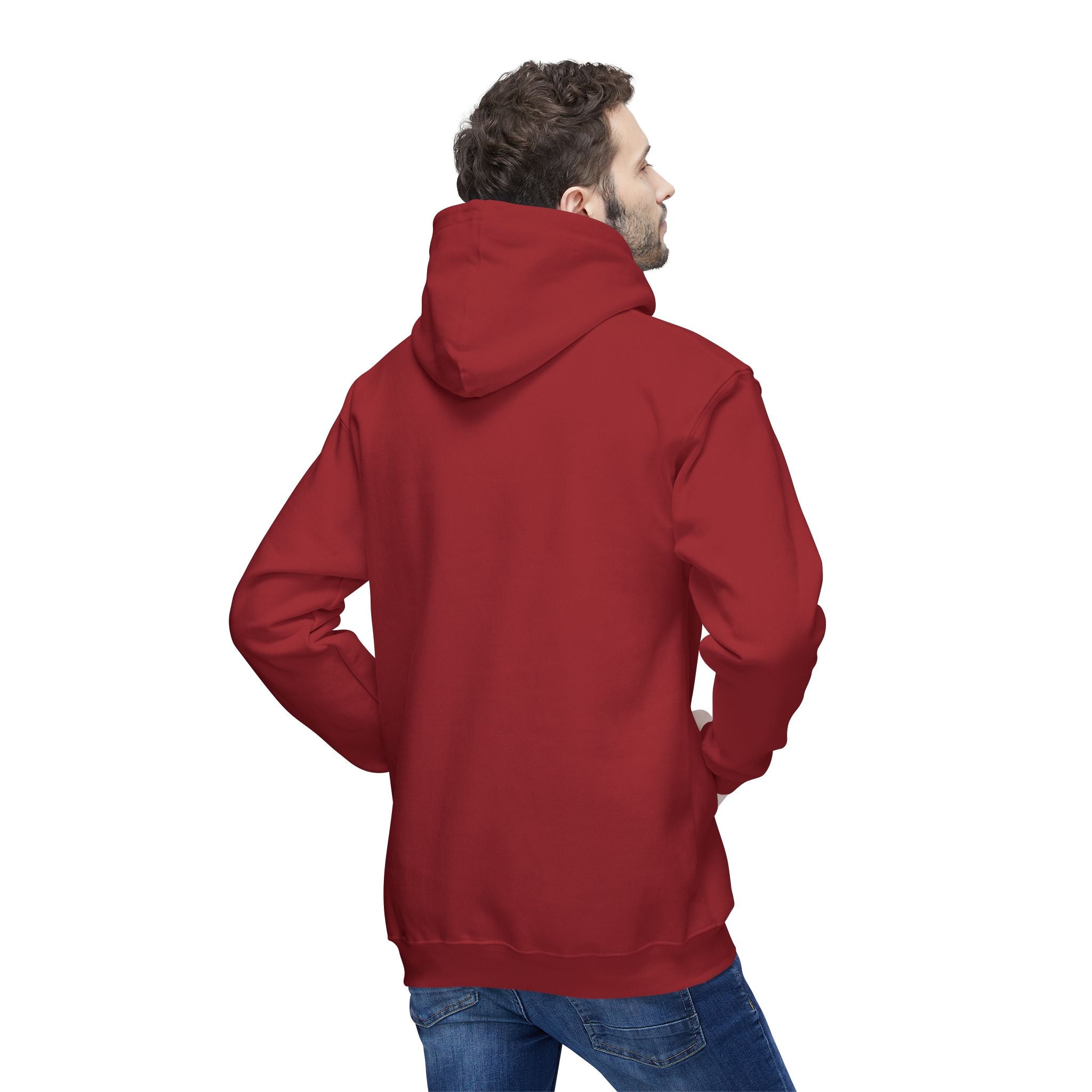 Classic White Hoodie — Made in USA Unisex Hooded Sweatshirt