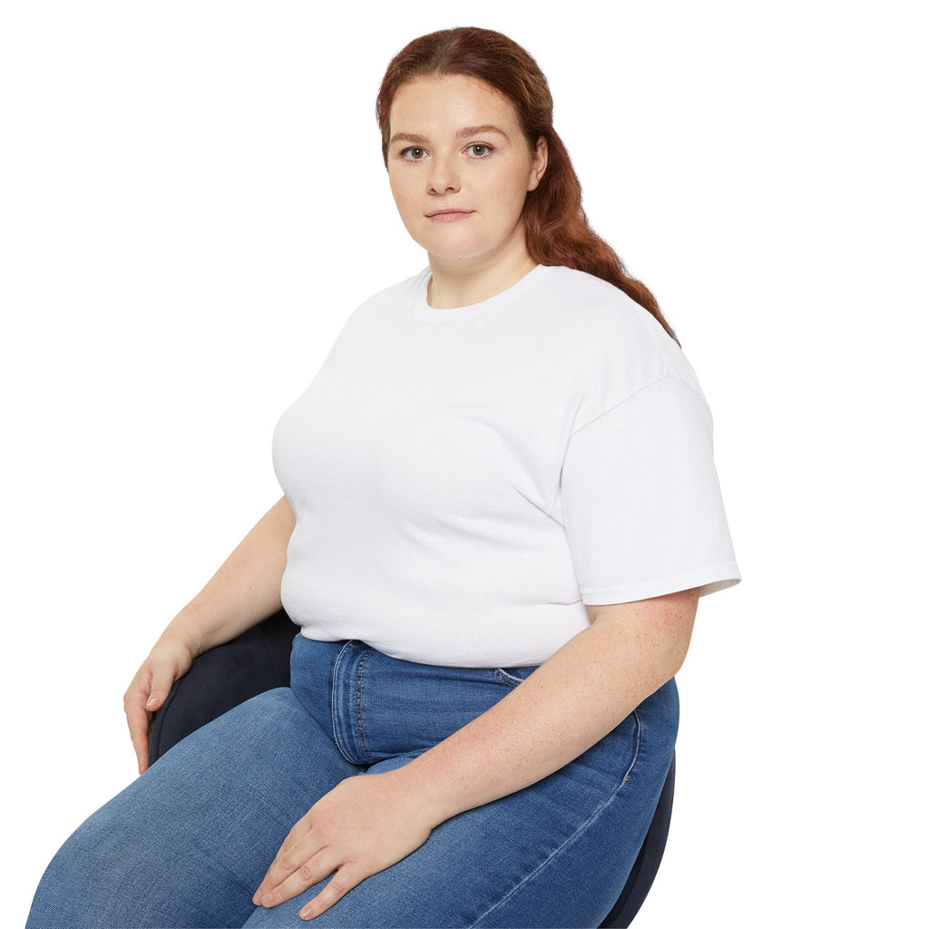 Classic White Cotton Tee - Plain Crewneck Shirt