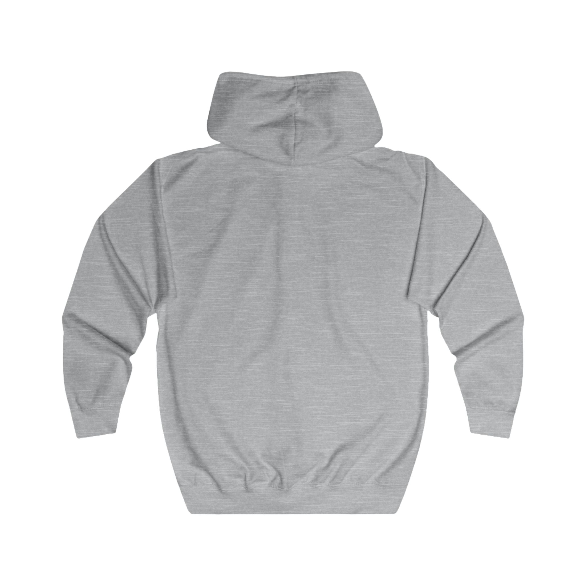 Full Zip Hoodie — Classic White Zip-Up Hoodie