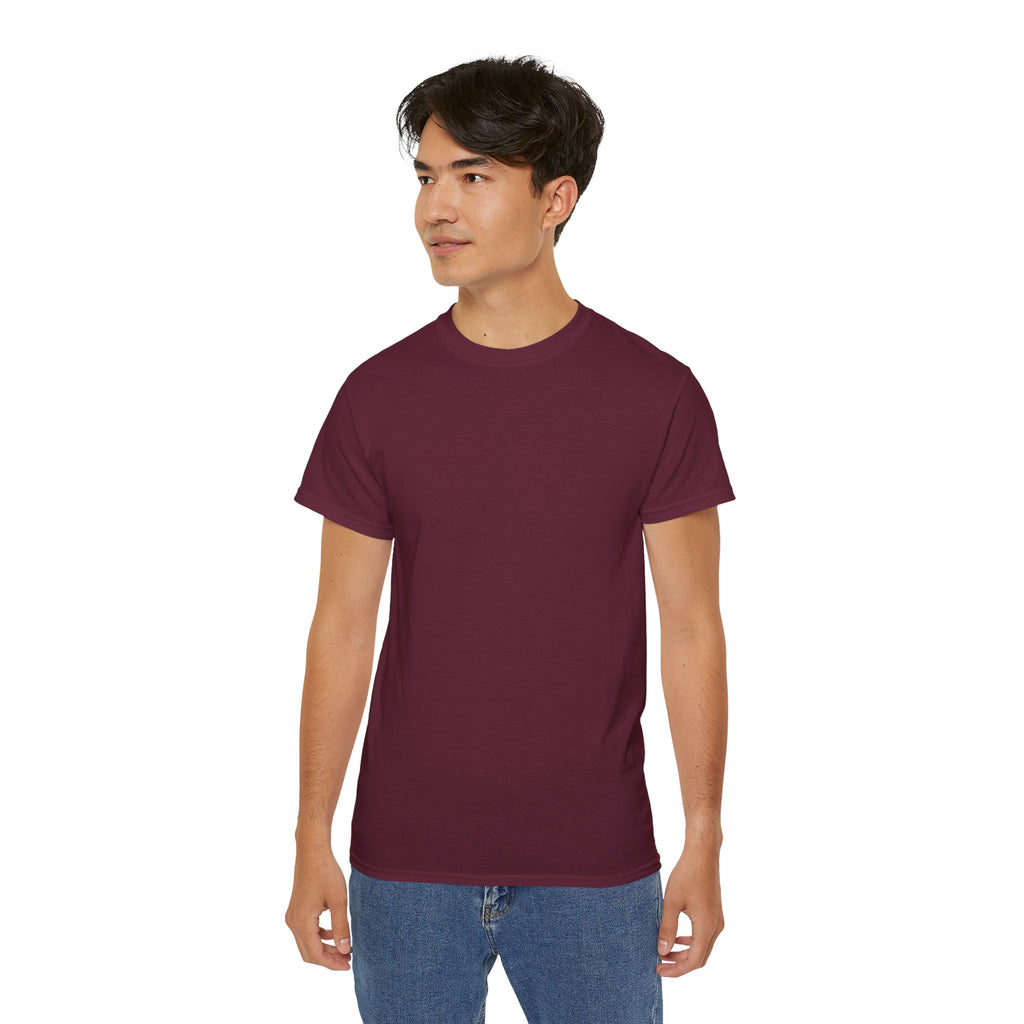 Classic White Cotton Tee - Plain Crewneck Shirt
