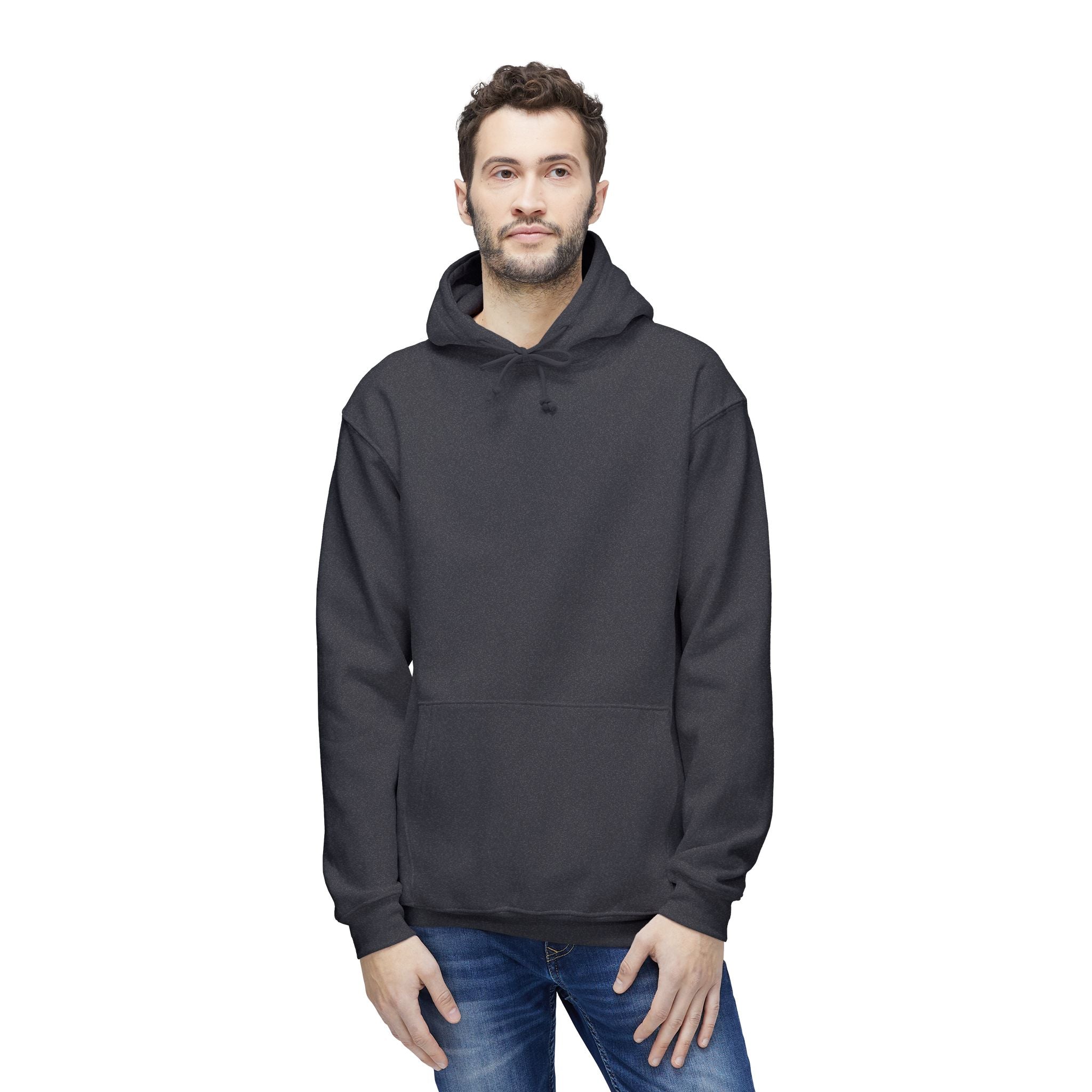 Classic White Hoodie — Made in USA Unisex Hooded Sweatshirt
