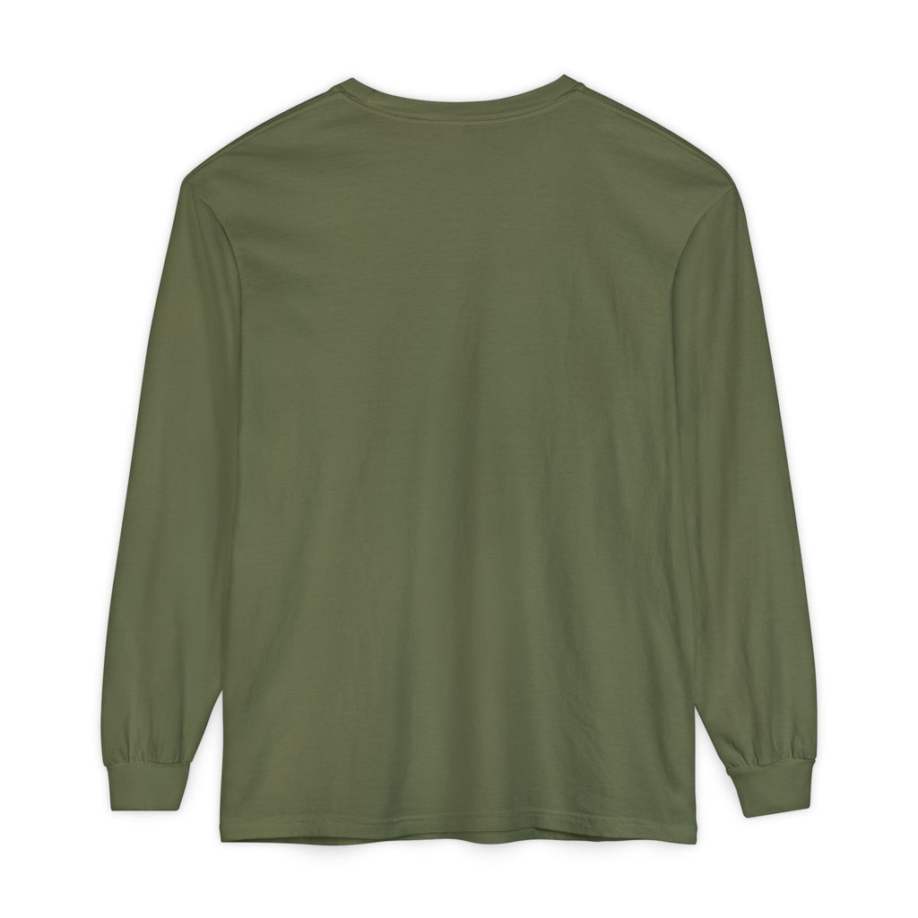 Long Sleeve T-Shirt — Classic White Garment-Dyed Tee