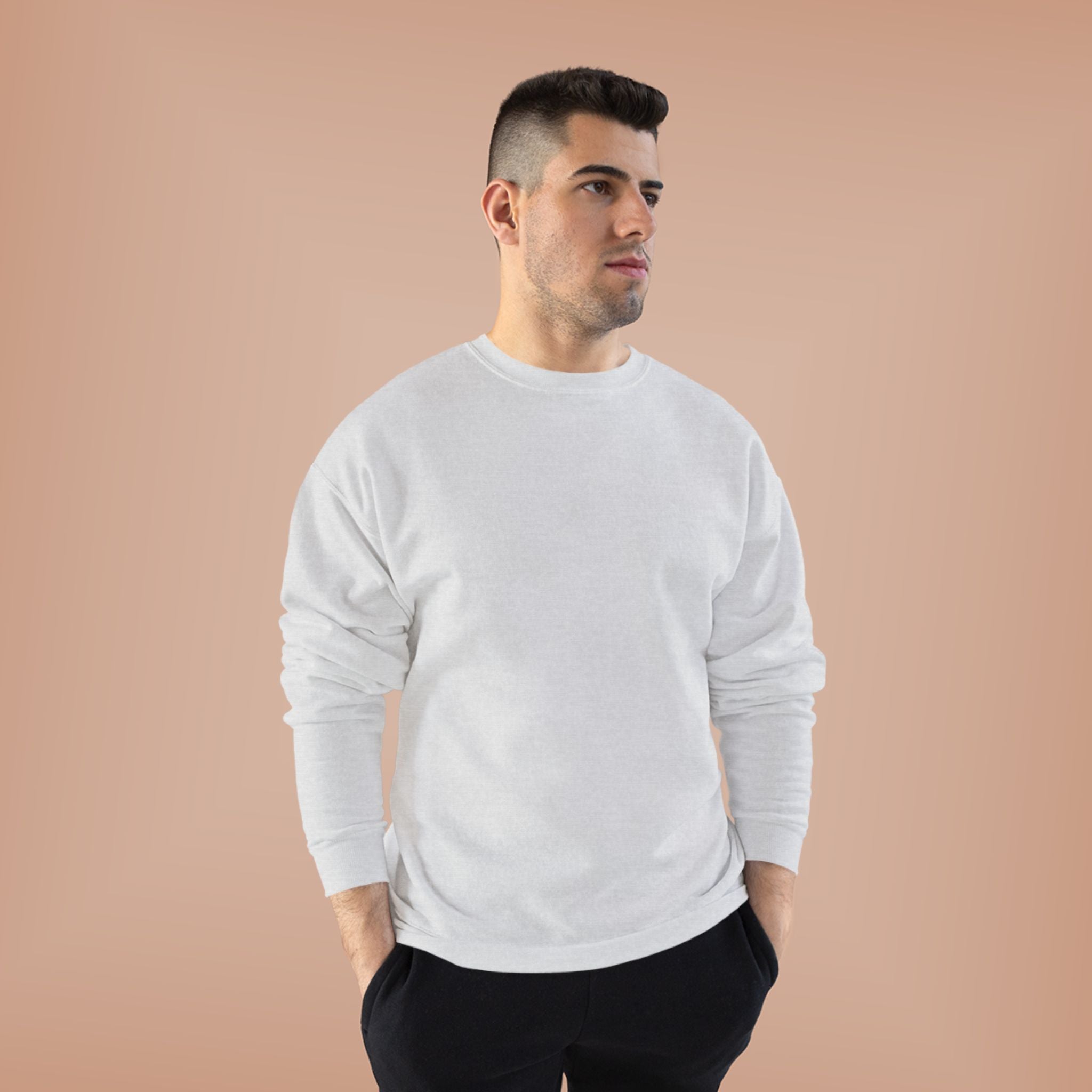 Classic White Crewneck Sweatshirt