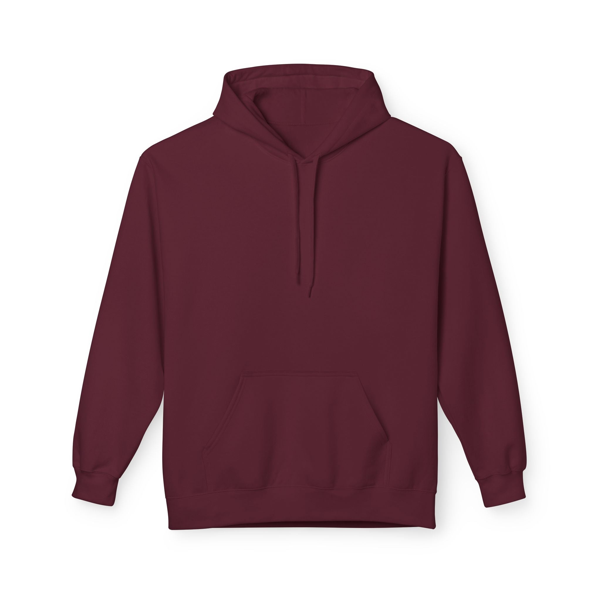 Classic White Fleece Hoodie – Soft Midweight Pullover