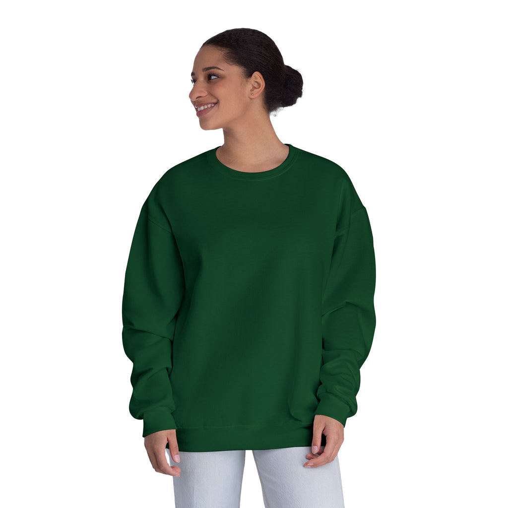 Classic White Crewneck Sweatshirt — Unisex Pullover